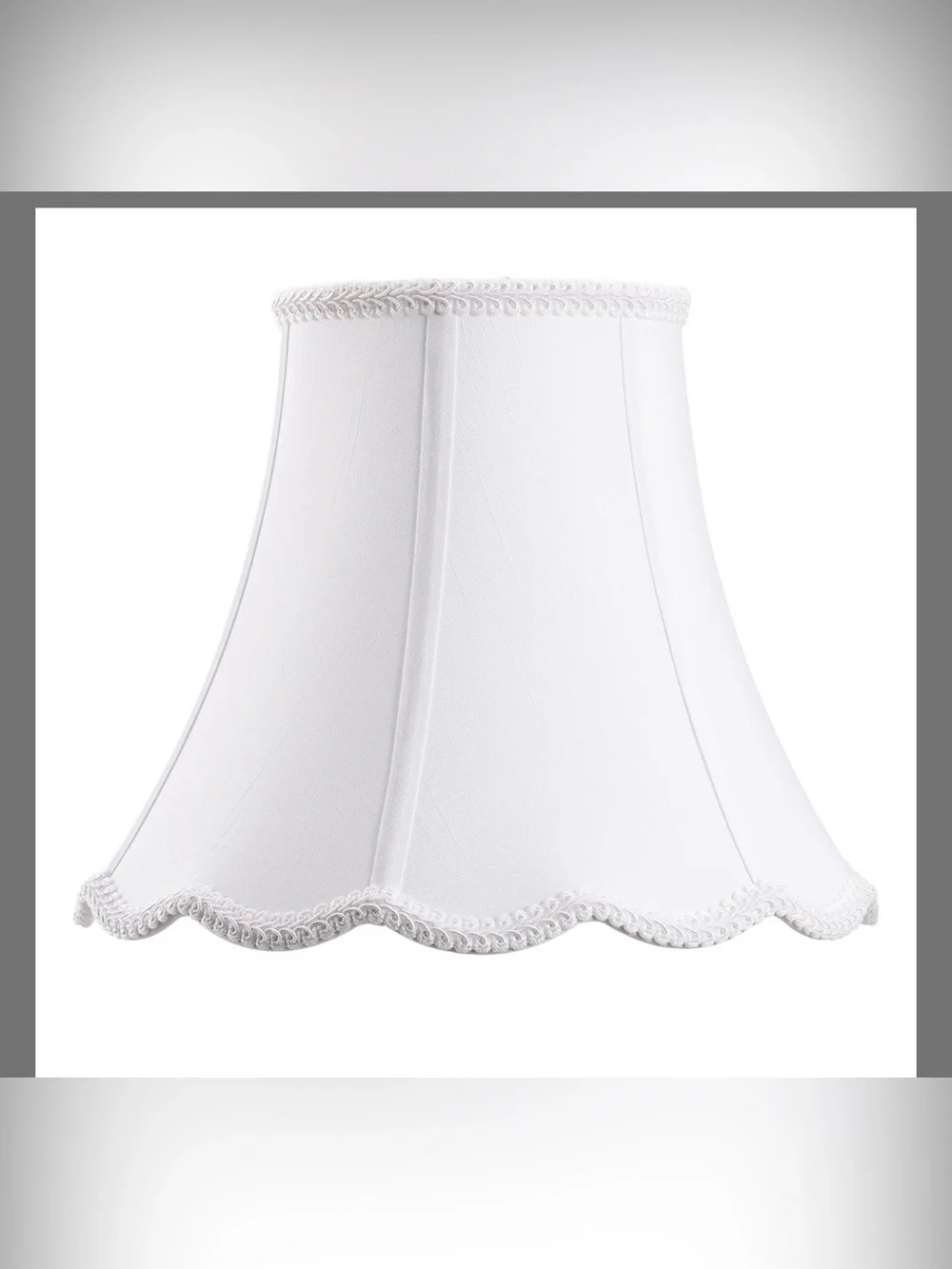 White Bell Lampshade, 6''X11.5''X9'', Solid Lamp Shade, Pack 1